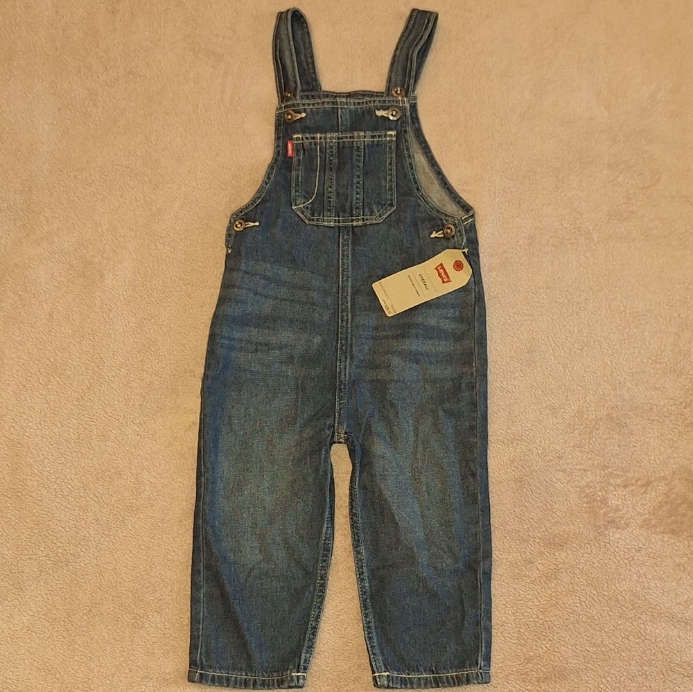 Levi's Baby Boys and Girls Denim Overalls